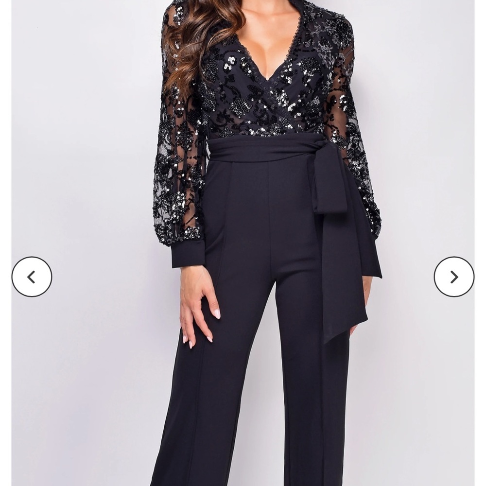 Emprada jumpsuit Navy blue/ black